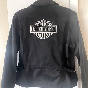 Womens XL Harley Davison nylon motorcycle jacket